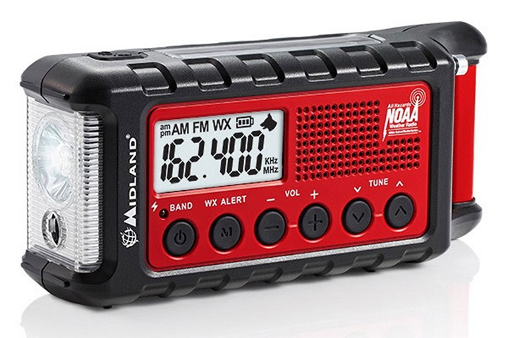 Midland Emergency Solar Hand Crank AM/FM Digital Weather Radio ER310
