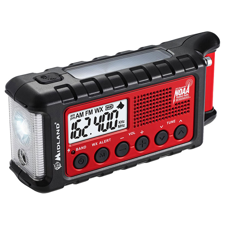 Midland Emergency Solar Hand Crank AM/FM Digital Weather Radio ER310 - Image 4