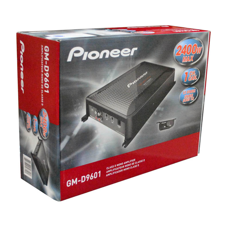 Pioneer Mono Amplifier 2400W Max Bass Knob GMD9601 - Image 2