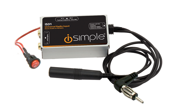 PAC Universal Radio input FM Modulator USB dash or face mount IS31