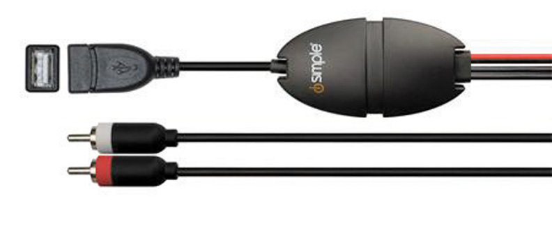 PAC USB to RCA audio solution for Apple & Samsung IS3301