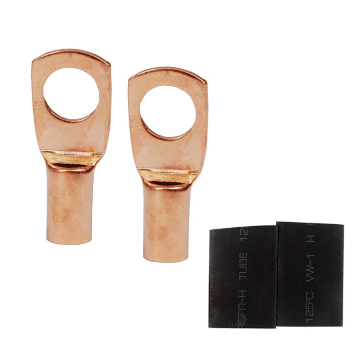 Nippon 8 gauge copper ring tongue terminal #1/4 ISPTRC88