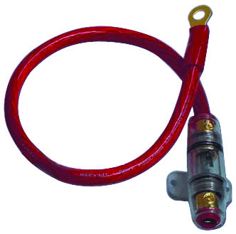 POWER KIT 4GA. RED 60A AGU W/18" WIRE;RING TERMINAL K4R