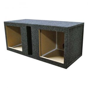 EMPTY WOOFER BOX; R/T DUAL 12" FOR KICKER L5+L7; SLOT VENT KCR328.12