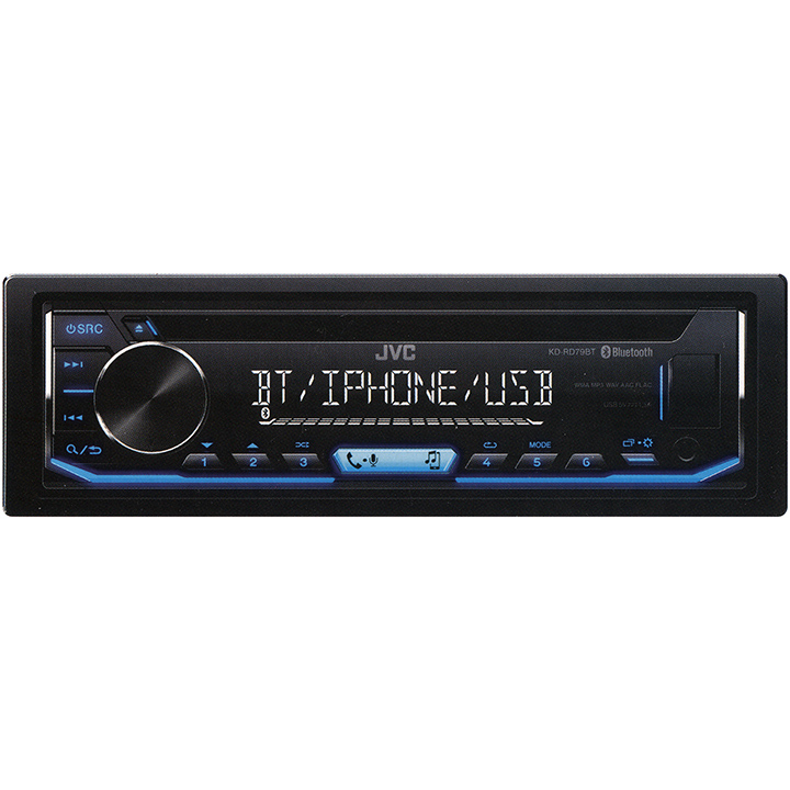 JVC Single Din AM/FM/CD/BT/ USB/3.5 input KDRD79BT