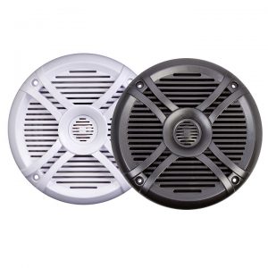 Power Acoustik Marine 6.5" Speakers (pair) 2 way White & Titanium Grills MF65WT