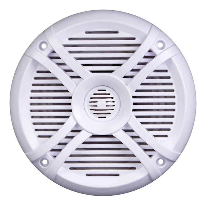 Power Acoustik Marine 6.5" Speakers (pair) 2 way White & Titanium Grills MF65WT - Image 2
