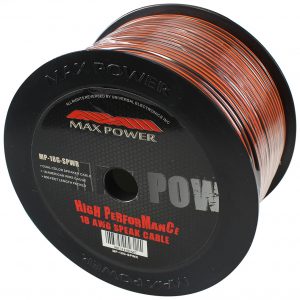 Alternative view of Max Power speaker cable 18ga 800ft-Red and black insulation. MP18GSPWR