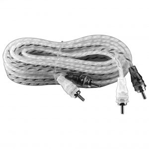 Max Power entry rca cable 17ft silver/black MPRCA17SB