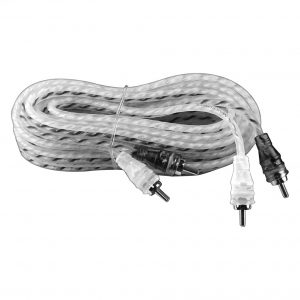 Max Power entry rca cable 20ft silver/black MPRCA20SB
