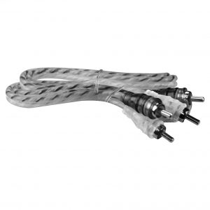 Max Power entry rca cable 3ft silver/black MPRCA3SB