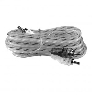 Max Power entry rca cable 6ft silver/black MPRCA6SB