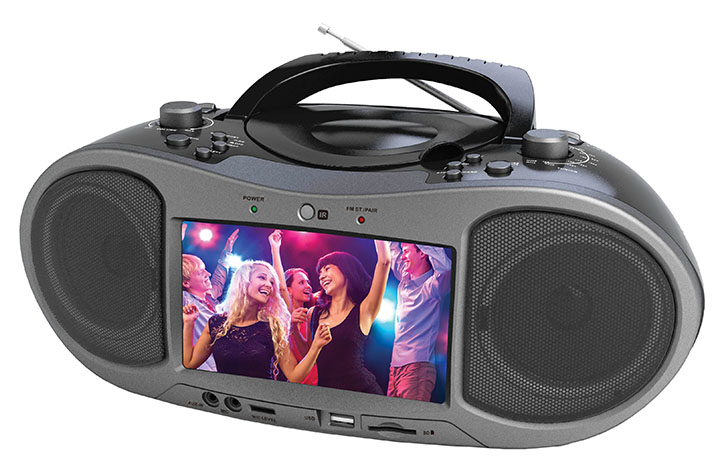 Naxa Bluetooth DVD Boombox with built-in 7" LCD screen NDL256 - Image 2