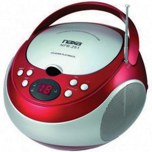 Naxa Portable CD Player with AM/FM Red(NPB251RE) NPB251RD