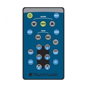 Alternative view of Planet Double Din Digital Media Receiver AM/FM Bluetooth USB Front Aux PB455RGB