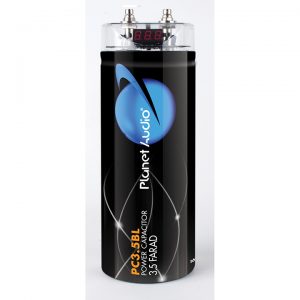 Planet 3.5 Farad Capacitor Digital Volt Meter Black PCBLK35