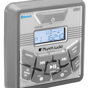 Planet 3.5" Marine Gauge Radio Featuring 60W x 4 Built-In Amplifier Bluetooth PGR45B