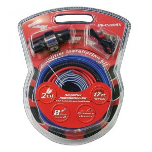 AMP WIRING KIT AUDIOPIPE 8 GA.FOR SYSTEMS UP TO 1500WATTS PK1500SX