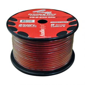 Audiopipe Flexible Power Cable Red 250 ft. PS8RD