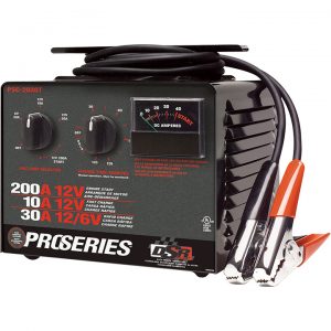 Schumacher ProSeries 10/30/200 Amp 6/12 Volt manual bench top battery charger/starter PSC2030T