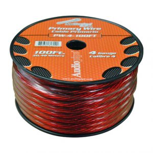 POWER WIRE AUDIOPIPE 4GA 100' RED PW4100RD