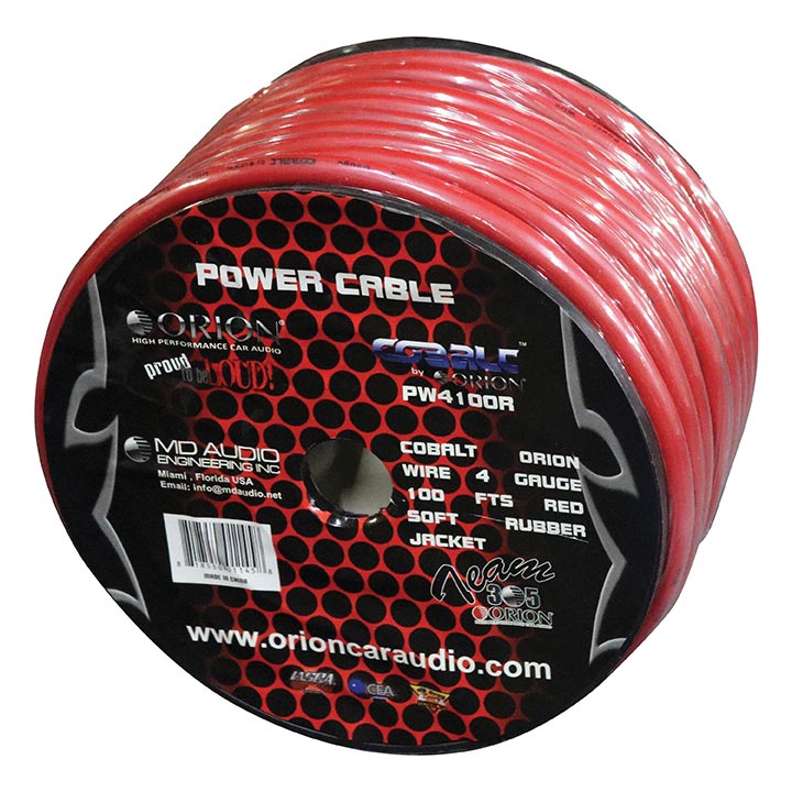 Cobalt Orion Wire 4 Gauge 100 FTS Red PW4100RORION - Image 2