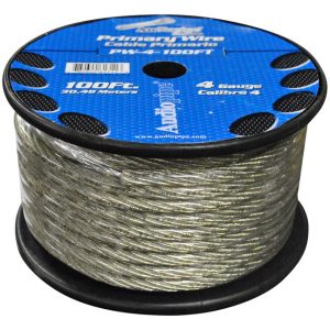 POWER WIRE AUDIOPIPE 4GA 100' SILVER PW4100SL