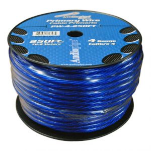 POWER WIRE AUDIOPIPE 4GA 250' BLUE PW4BL