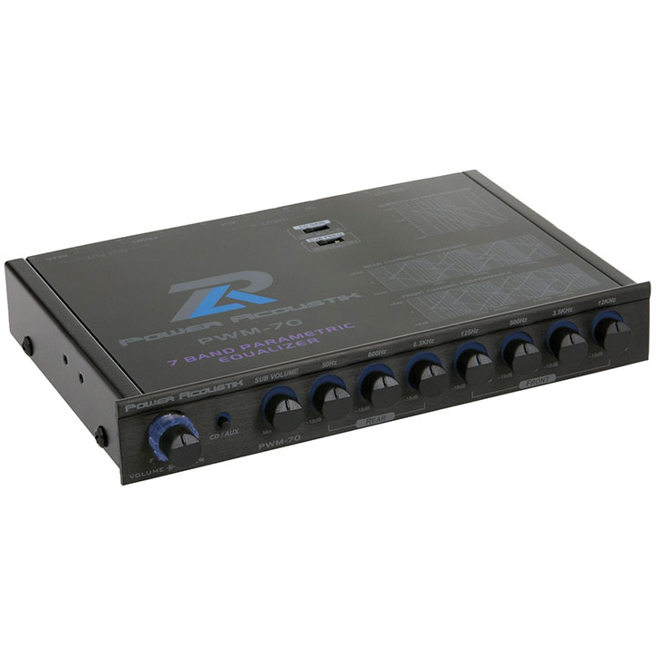 EQUALIZER POWER ACOUSTIK 7 BAND PARAMETRIC PWM70