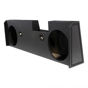 Qpower Dual 12" 2014-Current GM/Chevy Crew Cab Woofer Box Bed Liner Sprayed QBGMC1220144DR