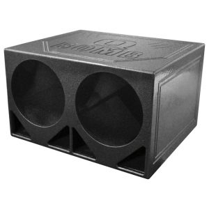 Qpower Dual 12" Woofer Box "Q Bomb" Turbo Ported QBOMB12TB