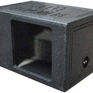 Qpower Single 12" Bomb BoxSquare Ported Square Woofer opening QBOMB12VLSINGSQ