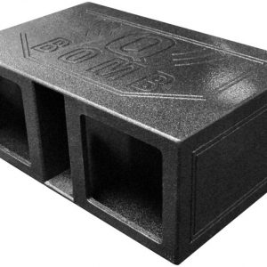 Qpower Dual 12" Vented Extra Large SPL w/ Square Holes "Q Bomb" QBOMB12VLSQ