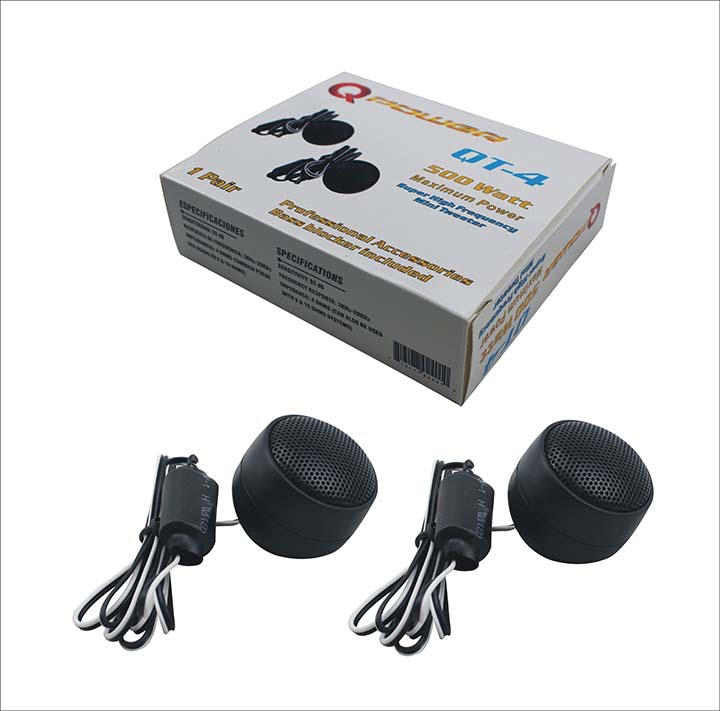 Qpower mini tweeter 500 Watts (one pair) QT4