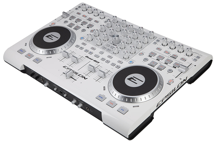 Epsilon 4 Deck USB professional MIDI DJ controller (white) QUADMIXWHITE