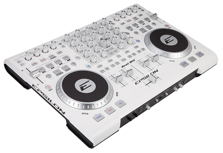 Epsilon 4 Deck USB professional MIDI DJ controller (white) QUADMIXWHITE - Image 4