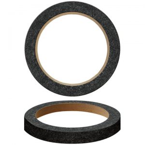 Nippon 6" Wood Speaker ring with black carpet Sold in Pairs RING06CBK