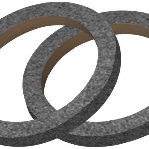 Alternative view of Nippon 6" Wood Speaker ring with black carpet Sold in Pairs RING06CBK