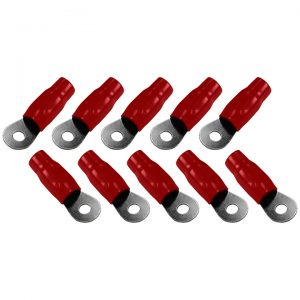 Orion Ring Terminal 1/0 Gauge 5/16 Hole- 10 Pack - Red RT0RORION