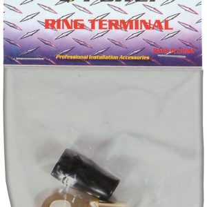 Qpower ring terminal 4 gauge black RT4BK