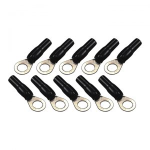 Orion Ring Terminal 8 Gauge 5/16 Hole - Black 10 pcs. RT8BORION