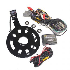 Crux Rear-View & VIM Integration with Spare Tire Mount Camera For Jeep Wrangler 2007- 2016 RVCCH75WT