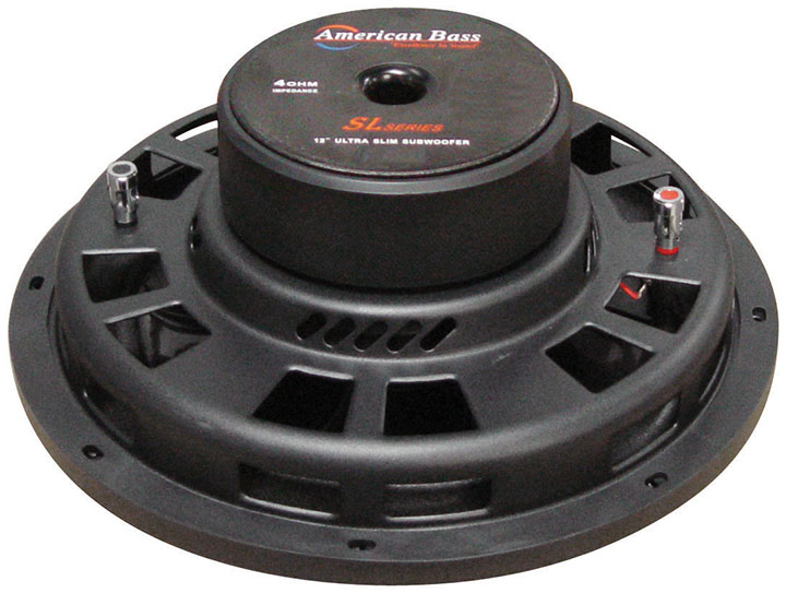American Bass 12" Slim Mount Wooofer 500 watts max 4 Ohm SVC SL124 - Image 3