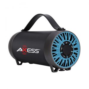 AXESS Portable Bluetooth Speaker Built-In Usb Support Fm Radio Line-In Function Rechargeable Battery SPBT1056BL