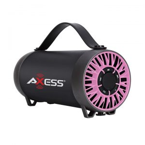AXESS Portable Bluetooth Speaker Built-In Usb Support Fm Radio Line-In Function Rechargeable Battery SPBT1056PK