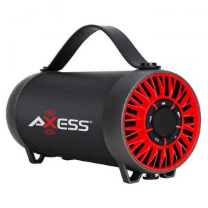 AXESS Portable Bluetooth Speaker Built-In Usb Support Fm Radio Line-In Function Rechargeable Battery SPBT1056RD