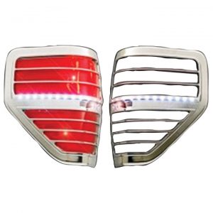 Street Vision 09-14 F150 Chrome LED Tail Light Bezel *PAIR* SV0913FORD1TL