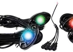 StreetSMART 4-LED Glow Pod (Black Housing) Kit - Smartphone Controlled with Brain Box IP68 12V SV1005237