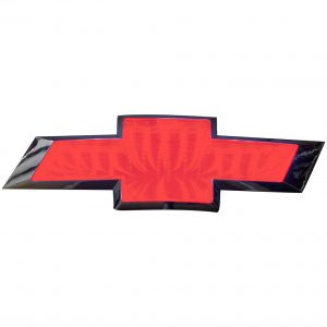 Street Vision Chevy 3D Logo Badgeâ€”Red SV3DCHEVR