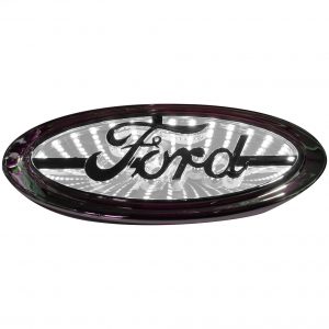 Street Vision Ford 3D Logo Badgeâ€”White SV3DFORDW
